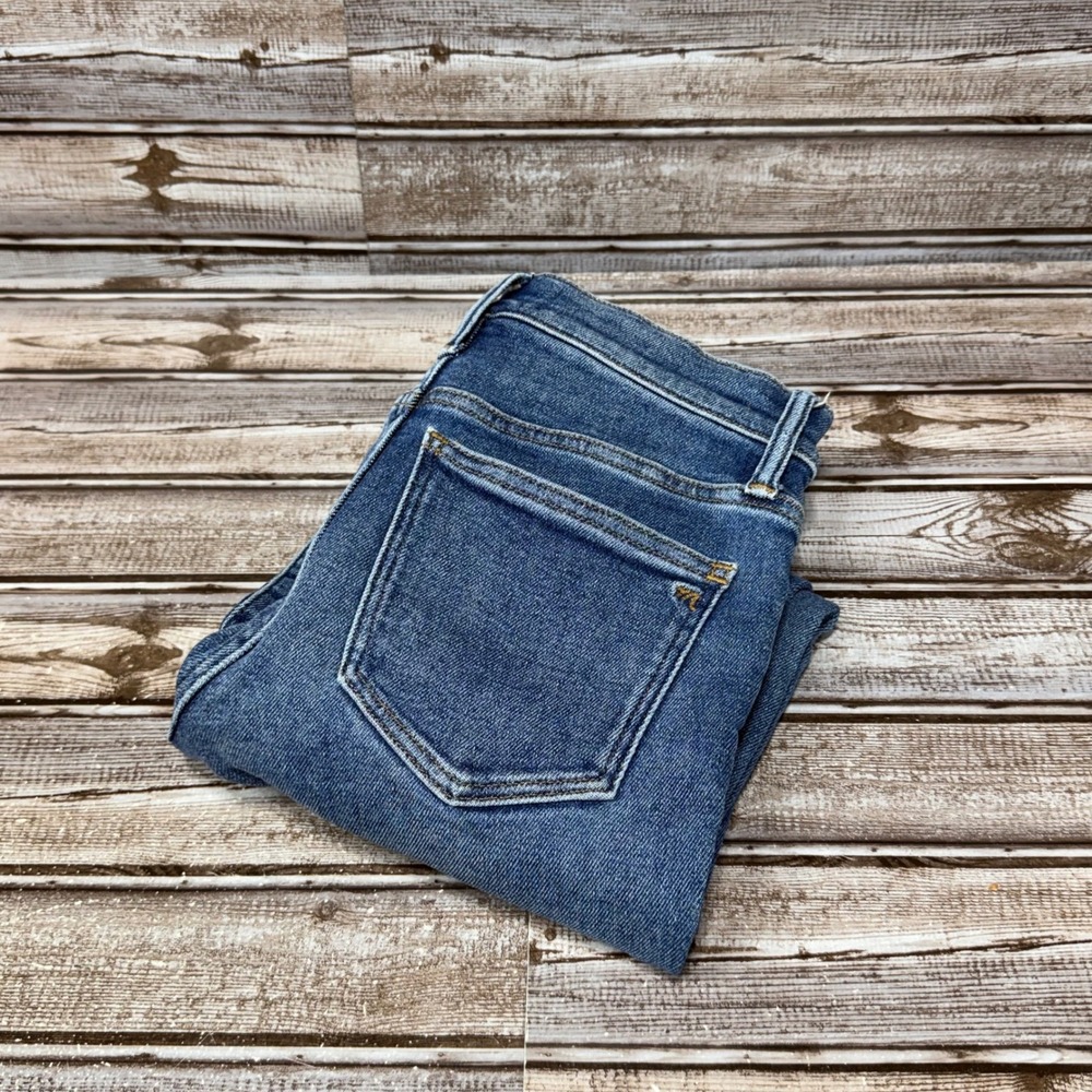 Madewell Cali Demi-Boot Jeans Women 25 Blue Denim High Rise Stretch